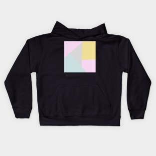 Pastel abstract geometric pattern Kids Hoodie